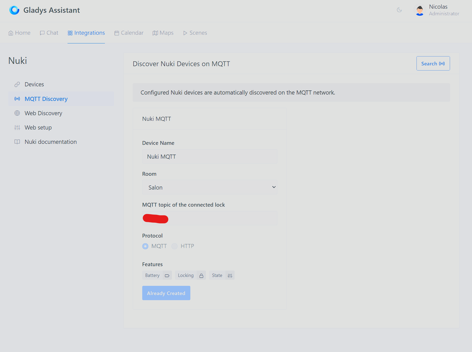DiscoverNuki MQTT