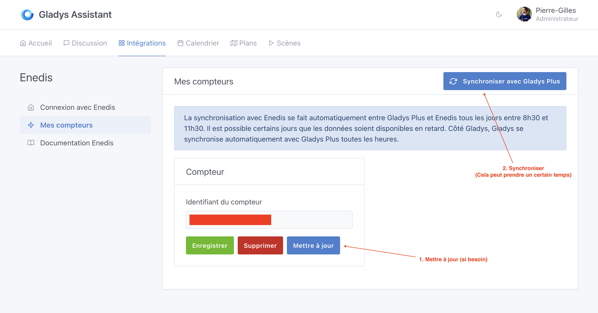 Enedis mise à jour