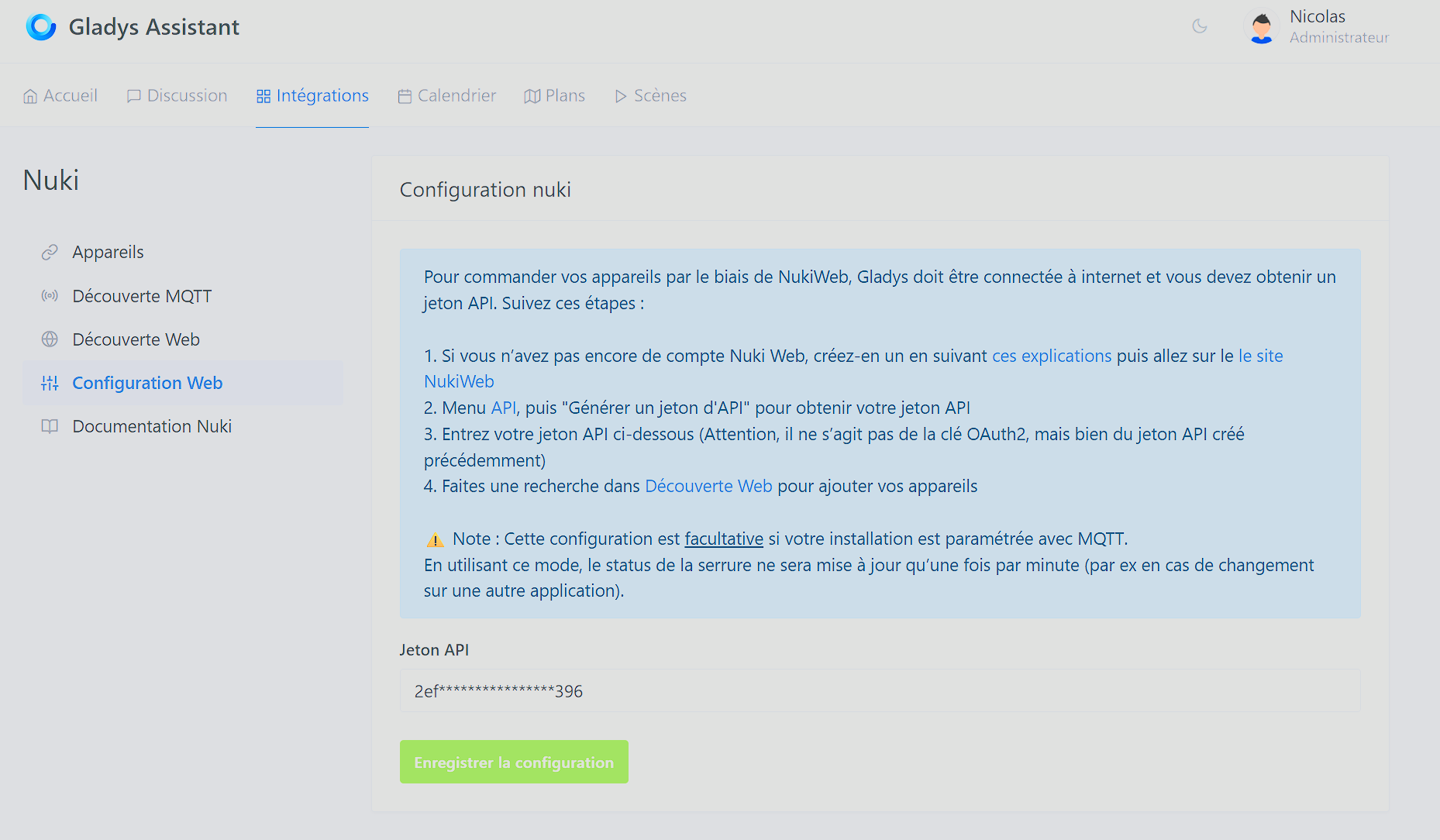 Configure Nuki